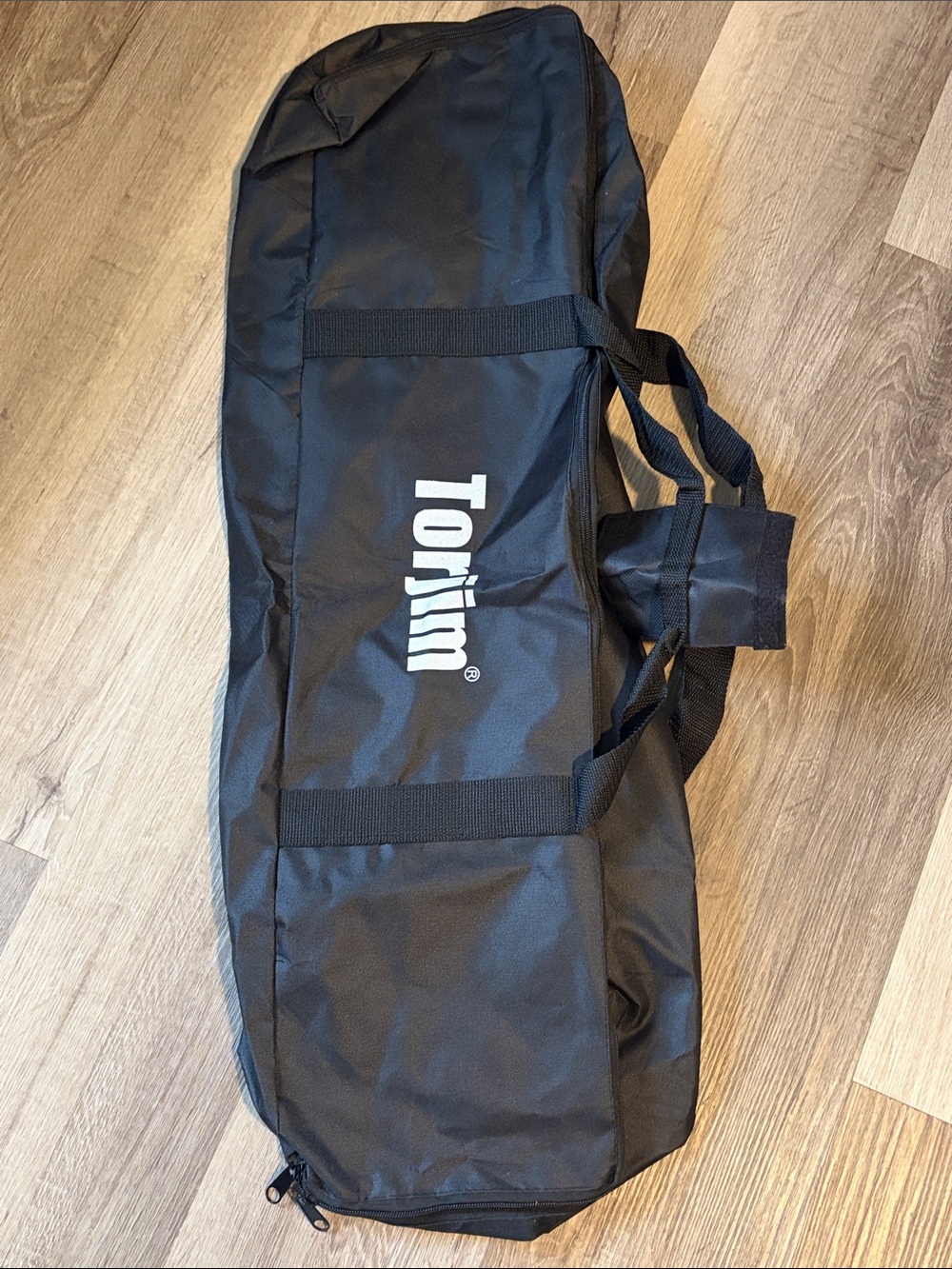 Torjin Black nylon carrying Duffle Bag